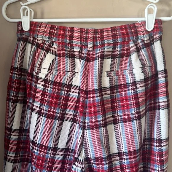 NWT J. Crew | Nello Gori Vintage Plaid Tapered Leg Wool Pant Size 6P - Picture 10 of 13